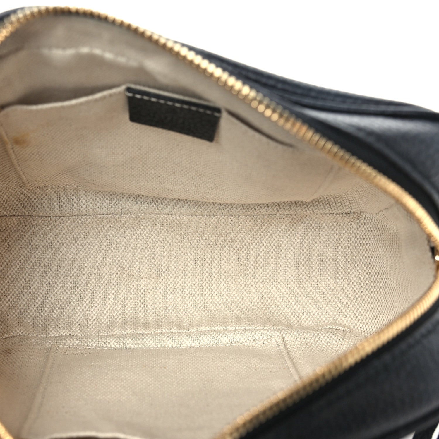 Pebbled Calfskin Small Soho Disco Bag Black