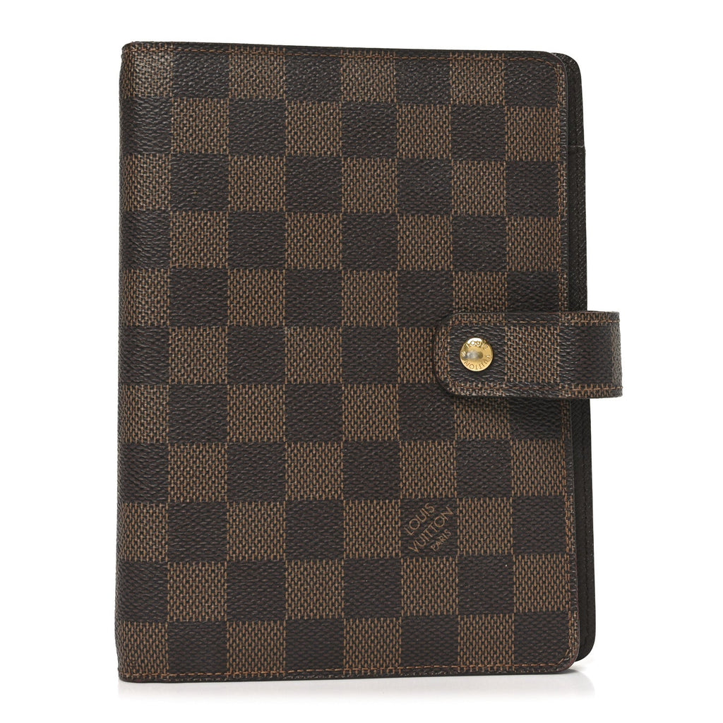 Damier Ebene Medium Ring Agenda Cover