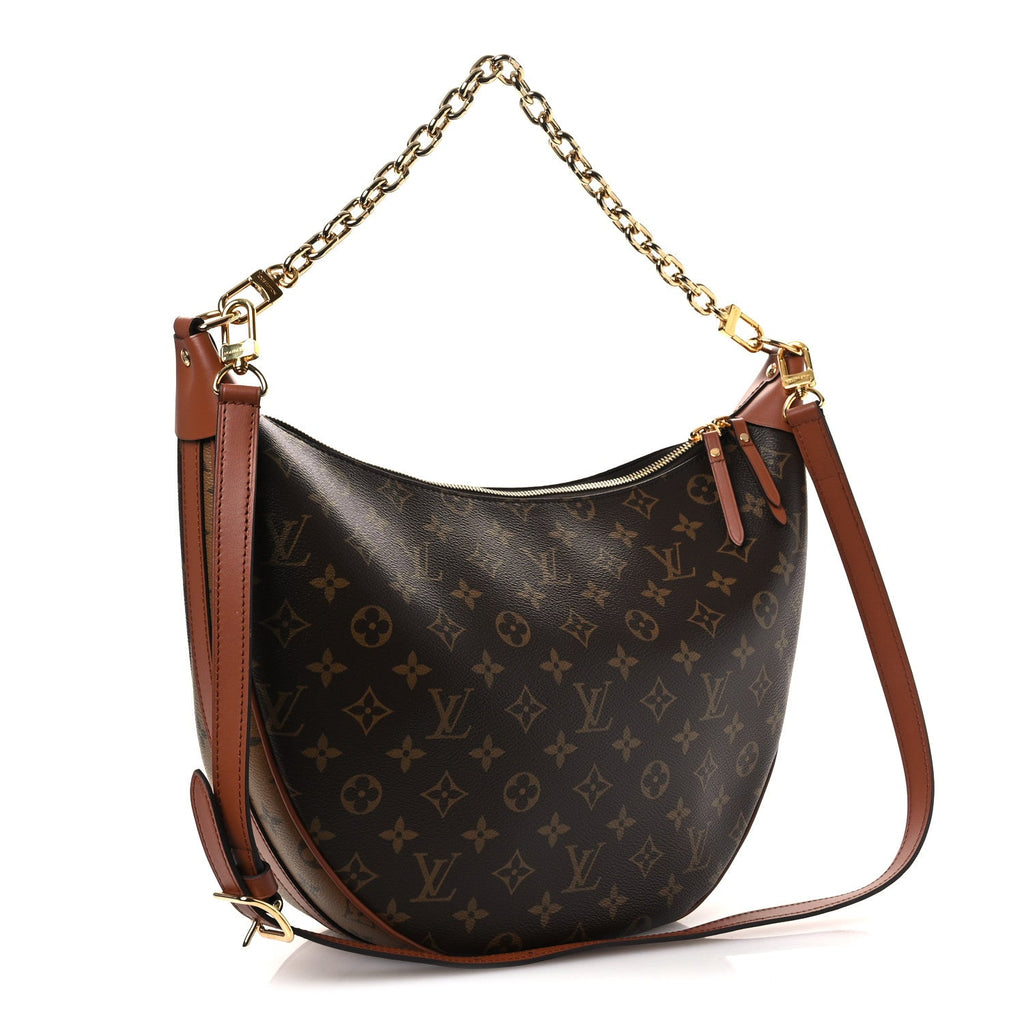 Reverse Monogram Loop Hobo
