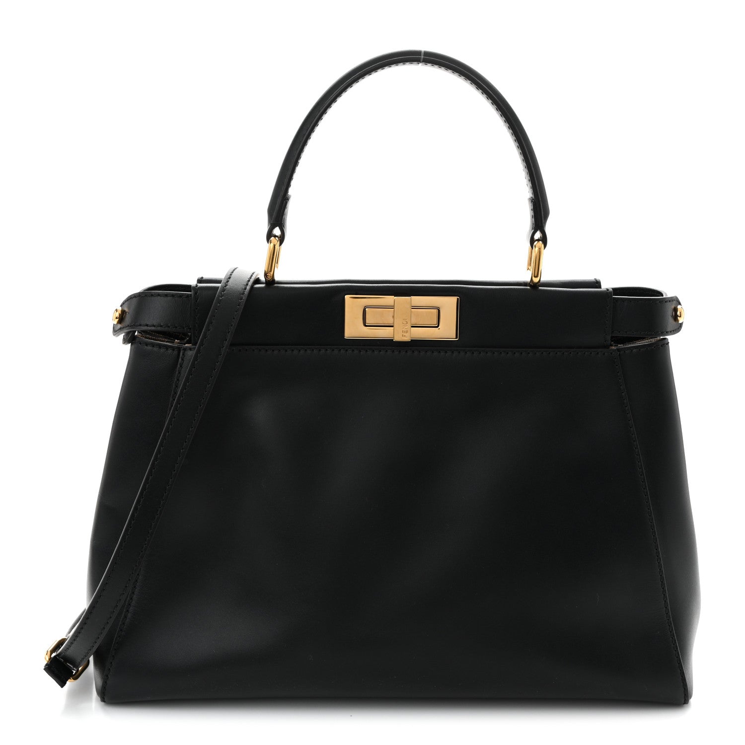 Vitello Morgan Fabric Jacquard Pequin Medium Peekaboo Iconic Satchel Black Tobacco