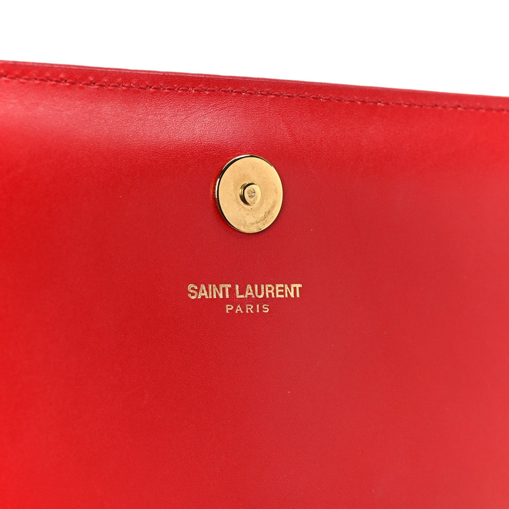 Grain De Poudre Classic Monogram Cassandre Clutch Rouge Orient