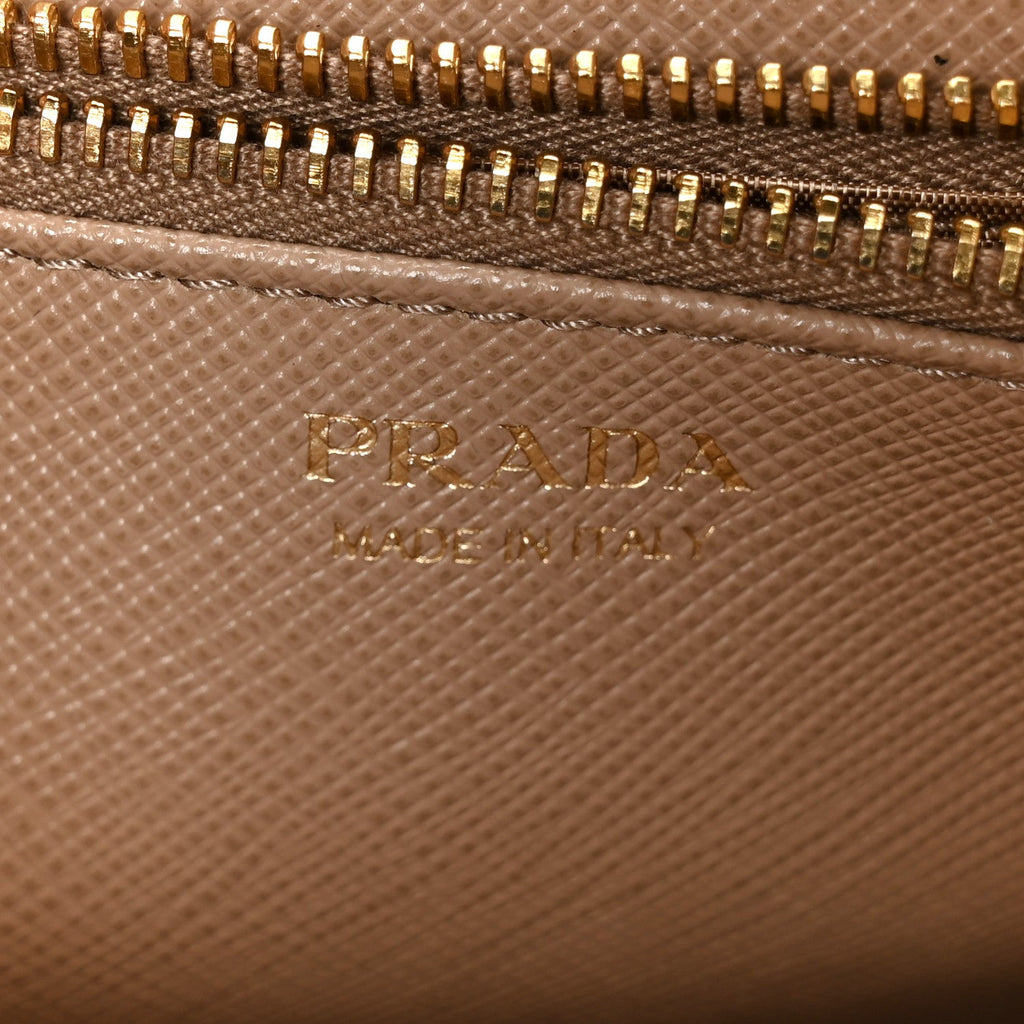 Saffiano Metal Phone Wristlet Crossbody Wallet Cammeo