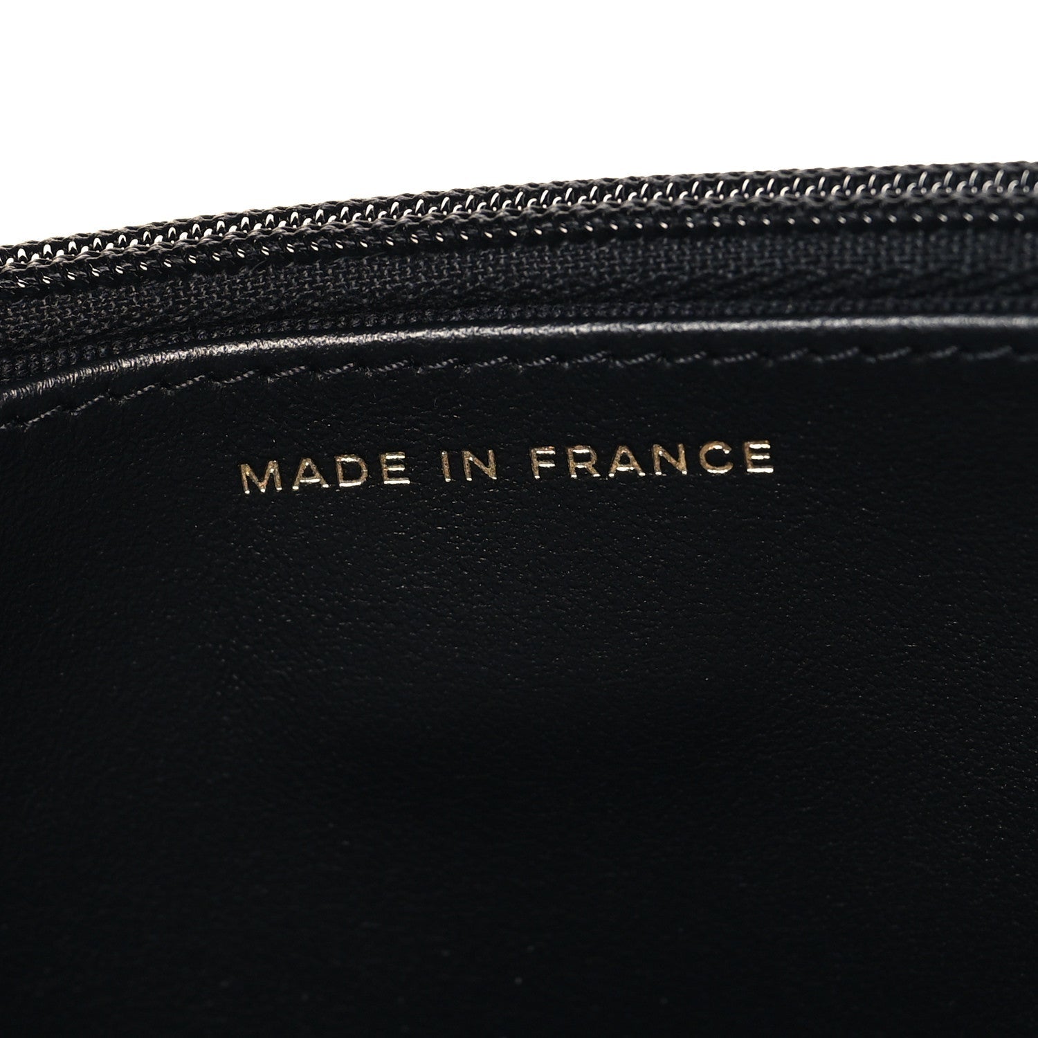 Caviar Quilted Enamel Coco Casino Wallet On Chain WOC Black