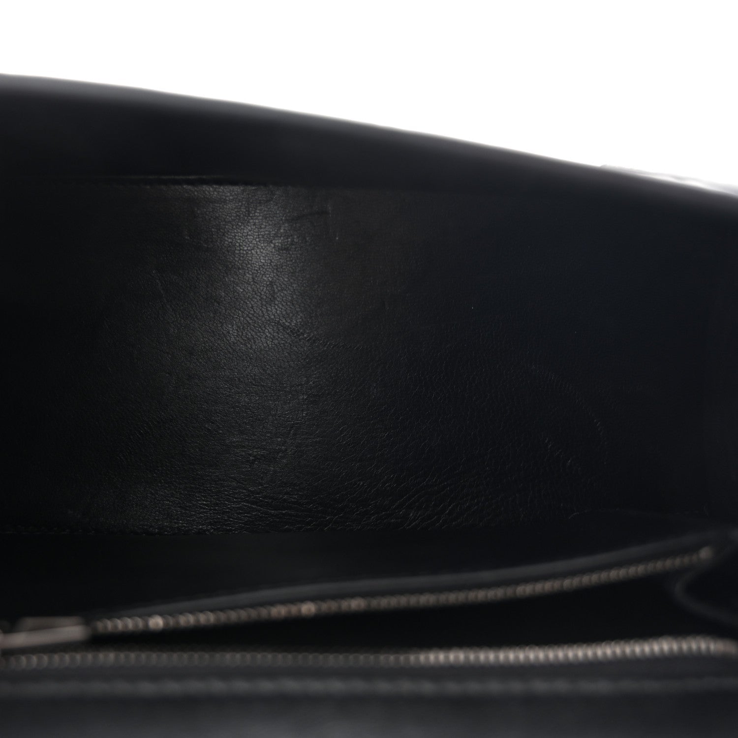 Shiny Calfskin Monochrome Crocodile Embossed Small Hourglass Top Handle Bag Black
