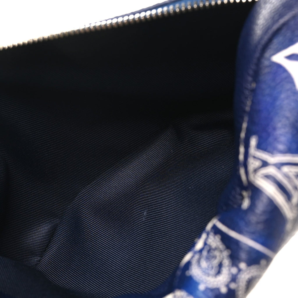 Cowhide Monogram Bandana Discovery Bumbag PM Blue