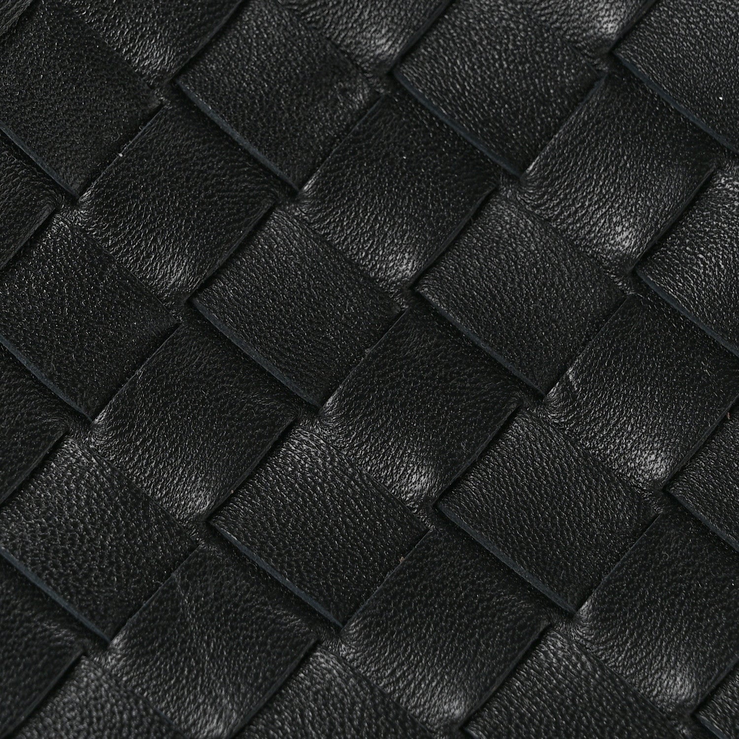 Nappa Intrecciato Small Campana Shoulder Bag Black
