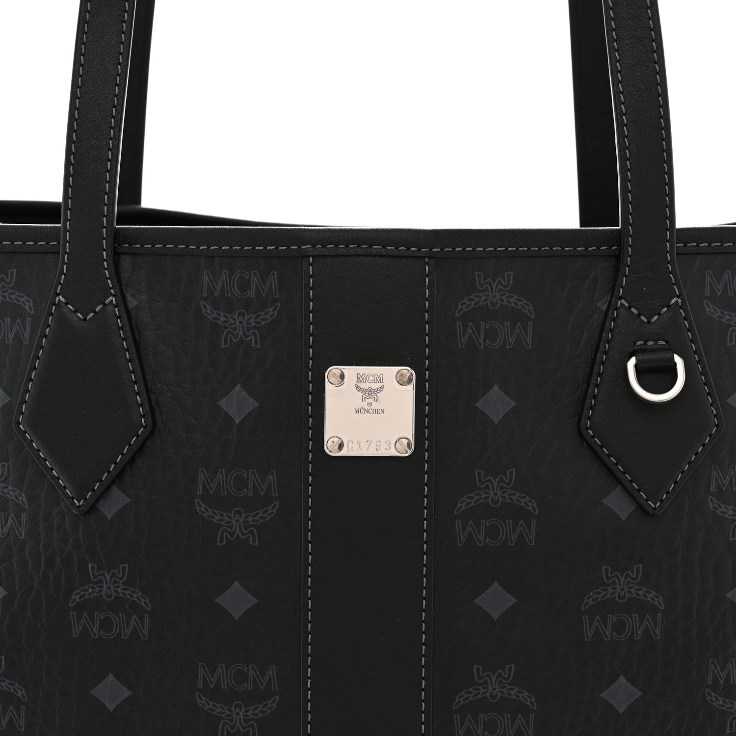 Visetos Medium New Liz Shopper Tote Black