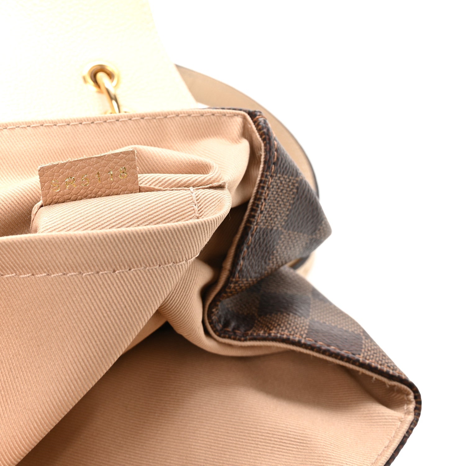 Damier Ebene Clapton Backpack Creme