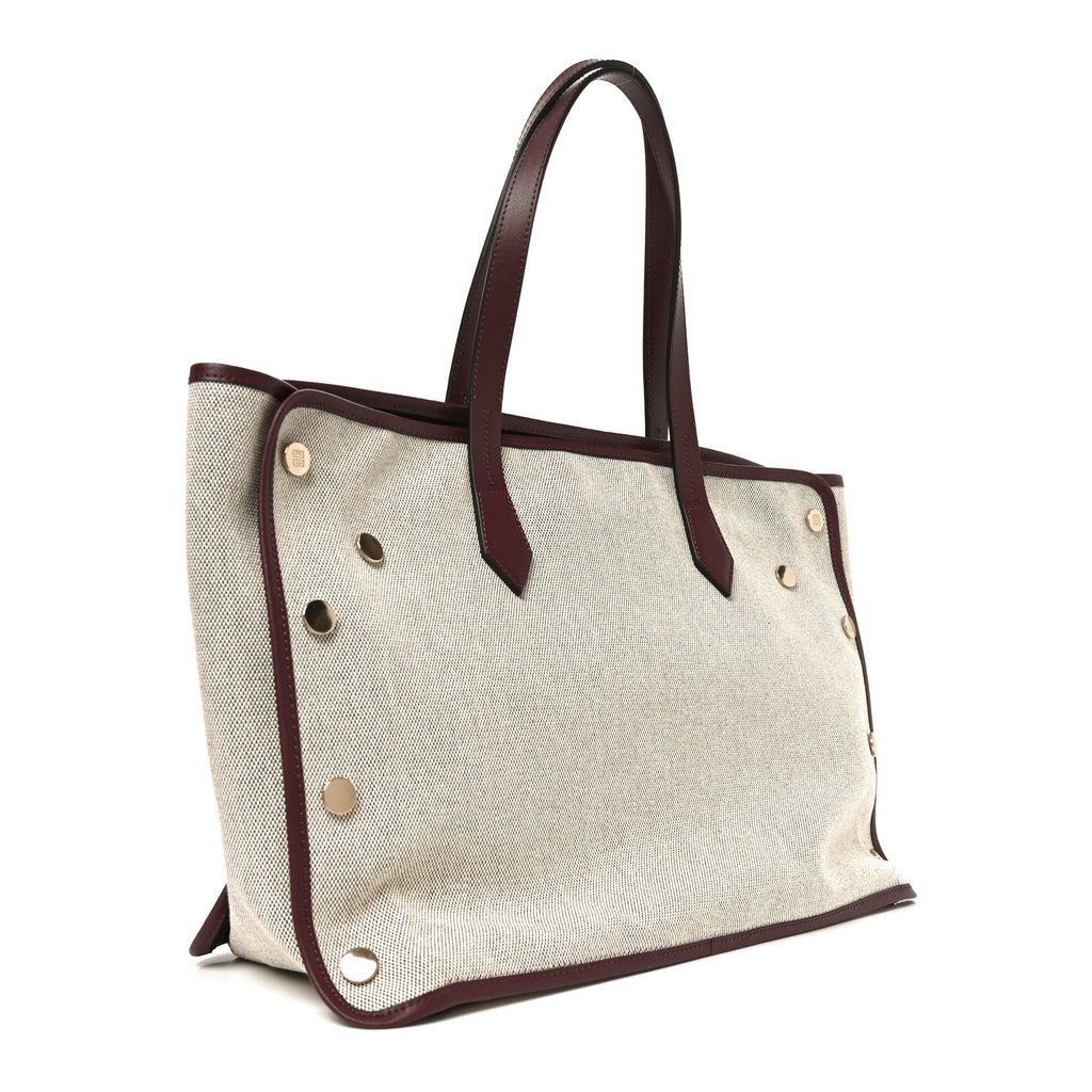 Canvas Medium Bond Shopper Tote Aubergine