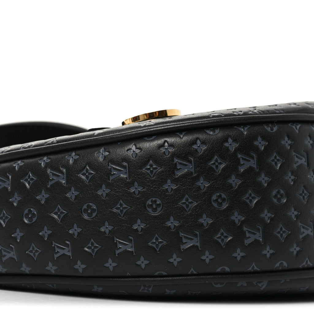 Calfskin Embossed Monogram Loop Black