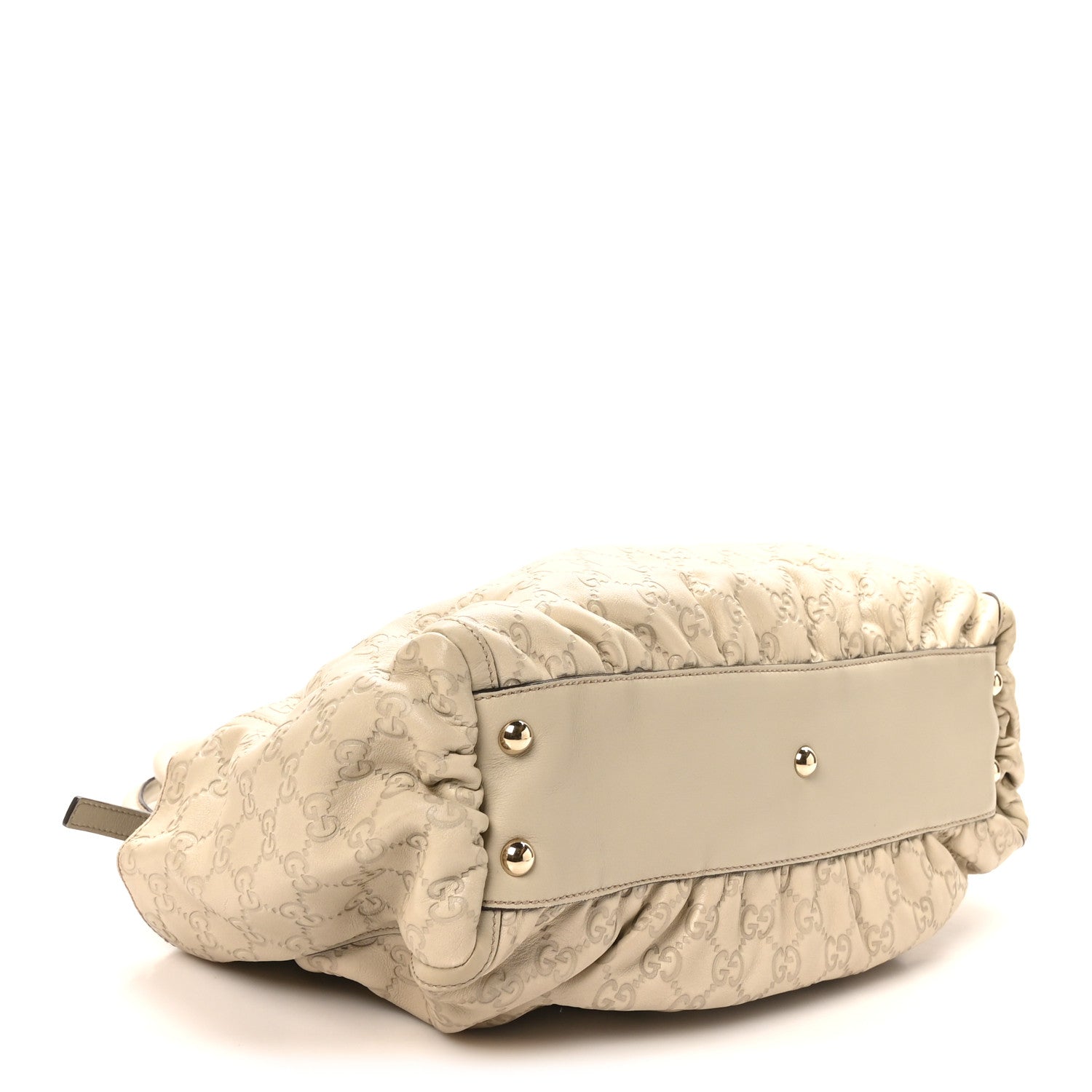 Guccissima D Gold Tote White