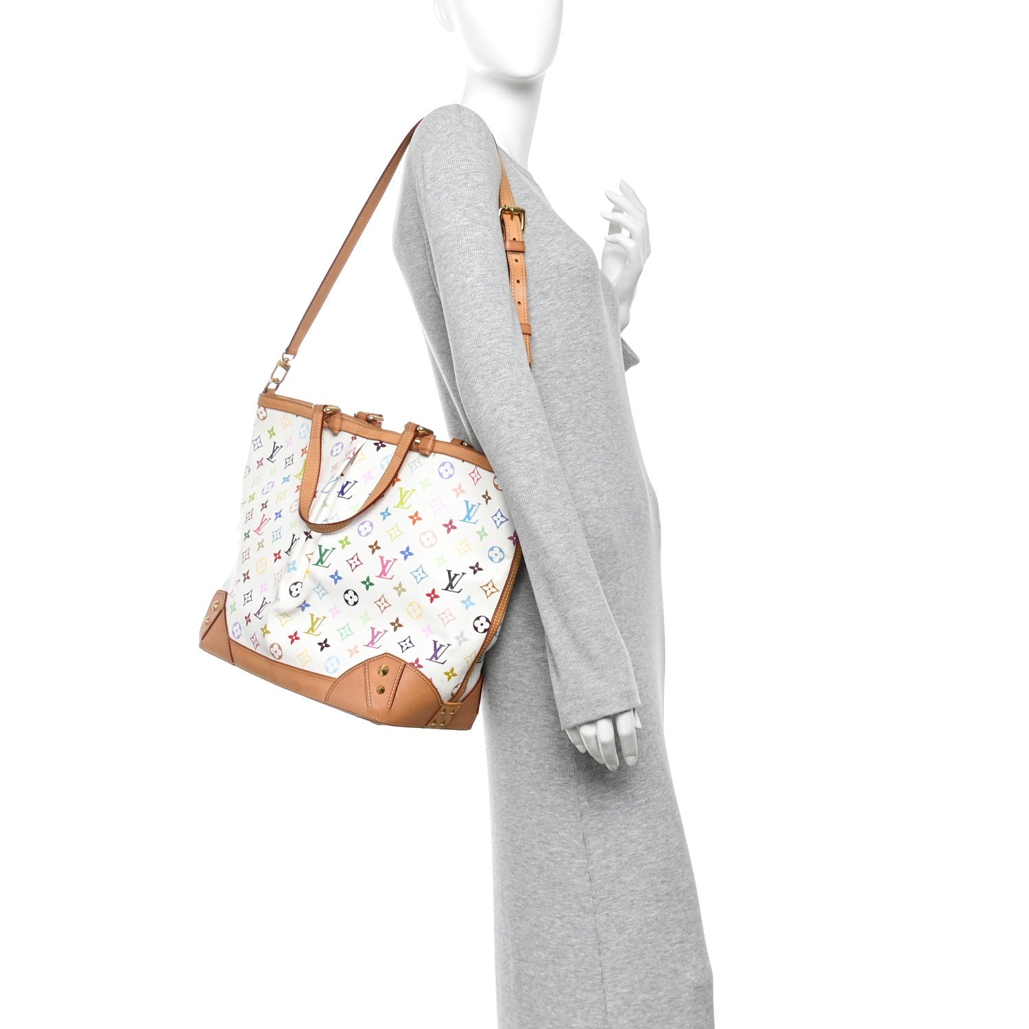 Monogram Multicolor Sharleen GM White White