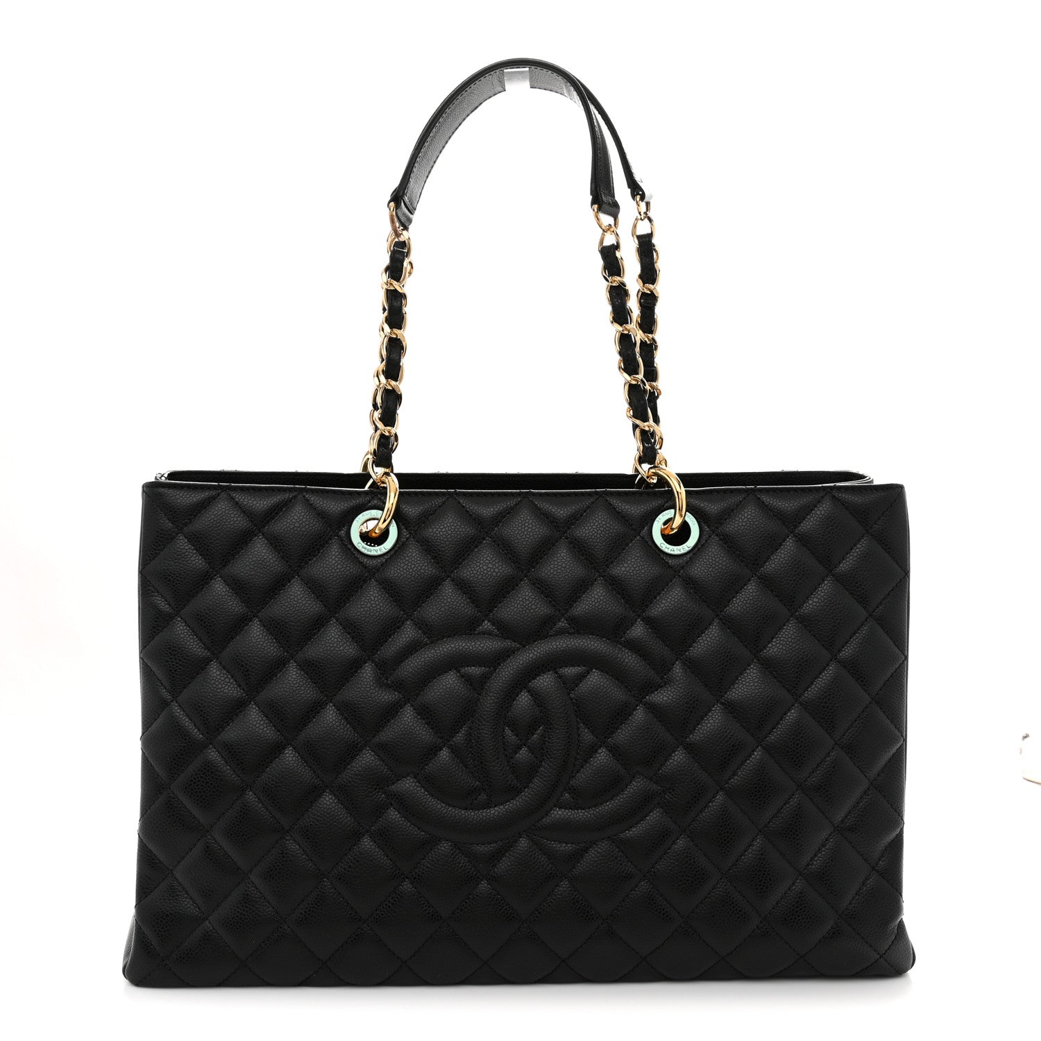 Caviar Quilted XL Grand Shopping Tote GST Black