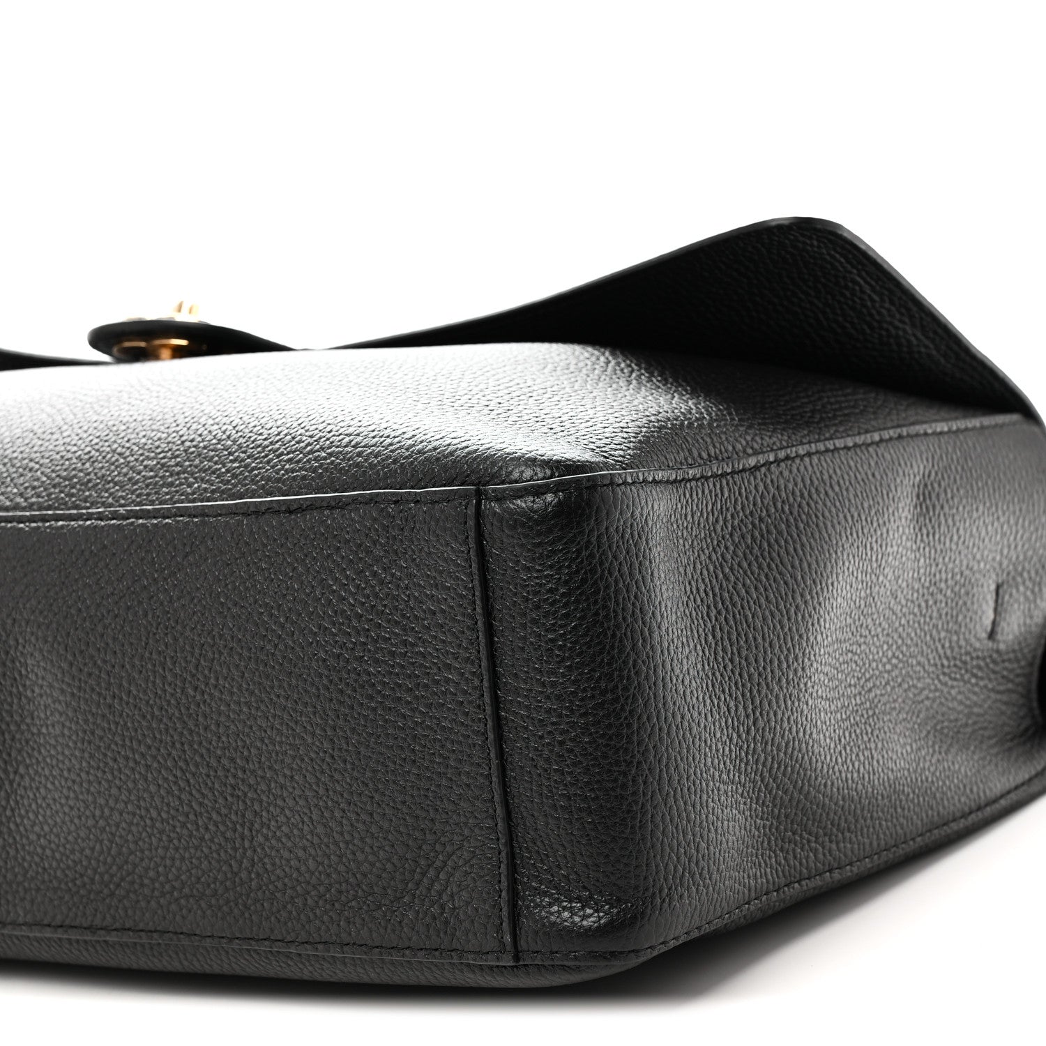 Grained Calfskin Souplissimo Maxi Flap Black