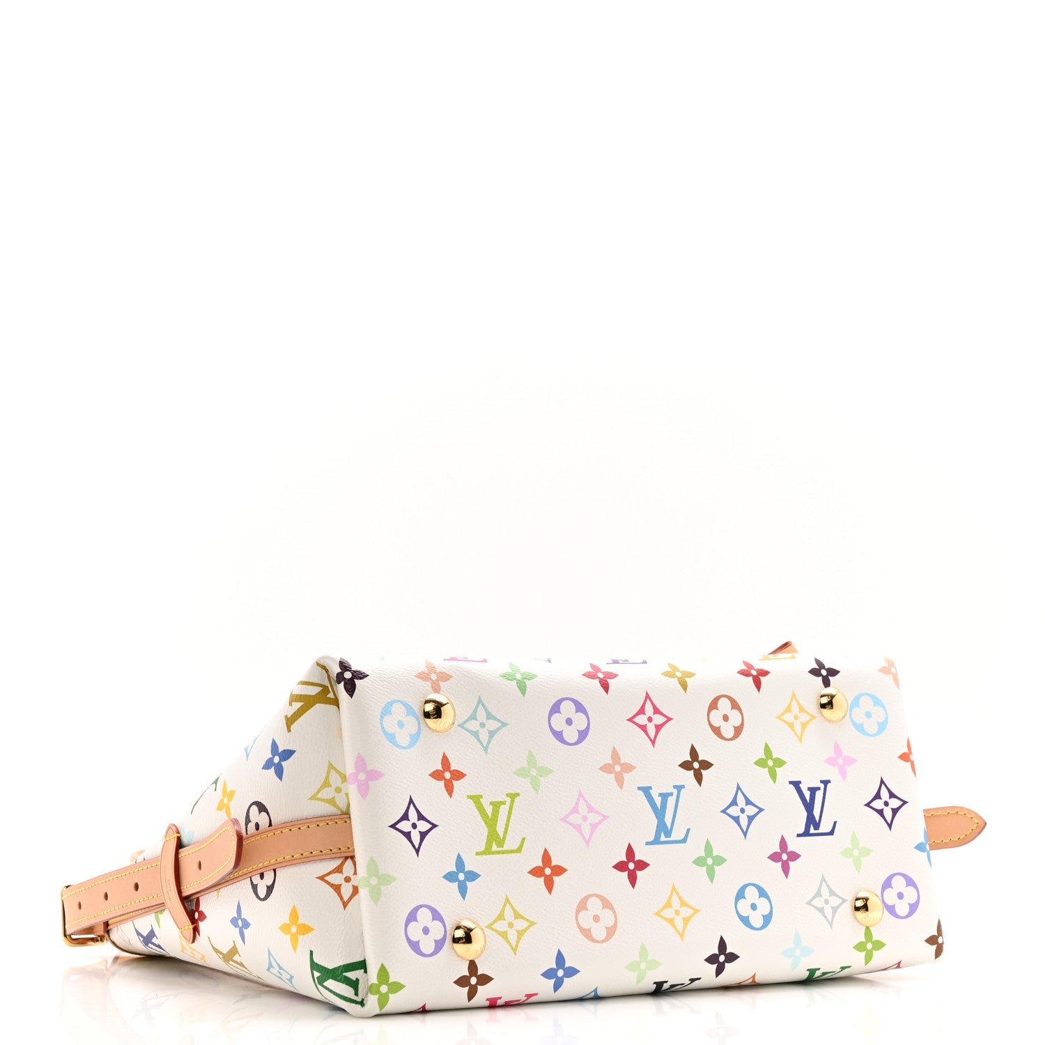 LV x TM Monogram Multicolor CarryAll PM White