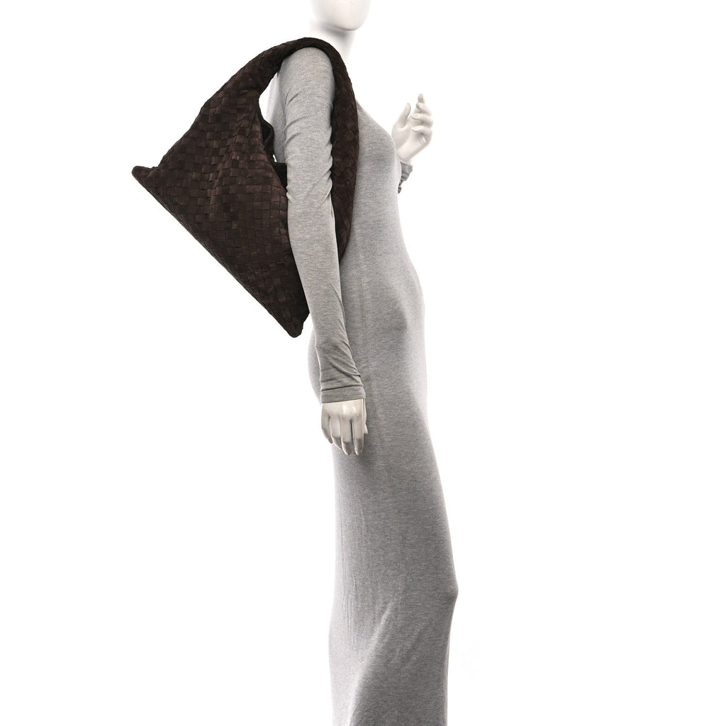 Suede Intrecciato Small Hop Fondant