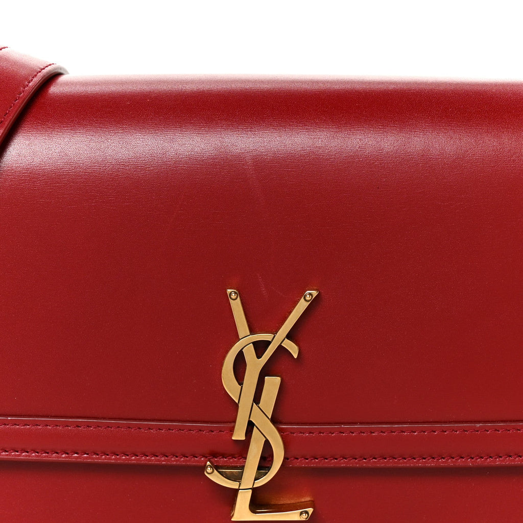 Box Calfskin Monogram Medium Solferino Satchel Rouge Opyum