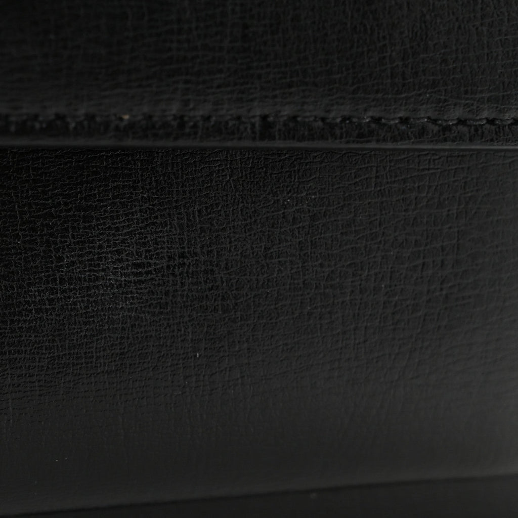 Calfskin Medium Monogram Sunset Satchel Black