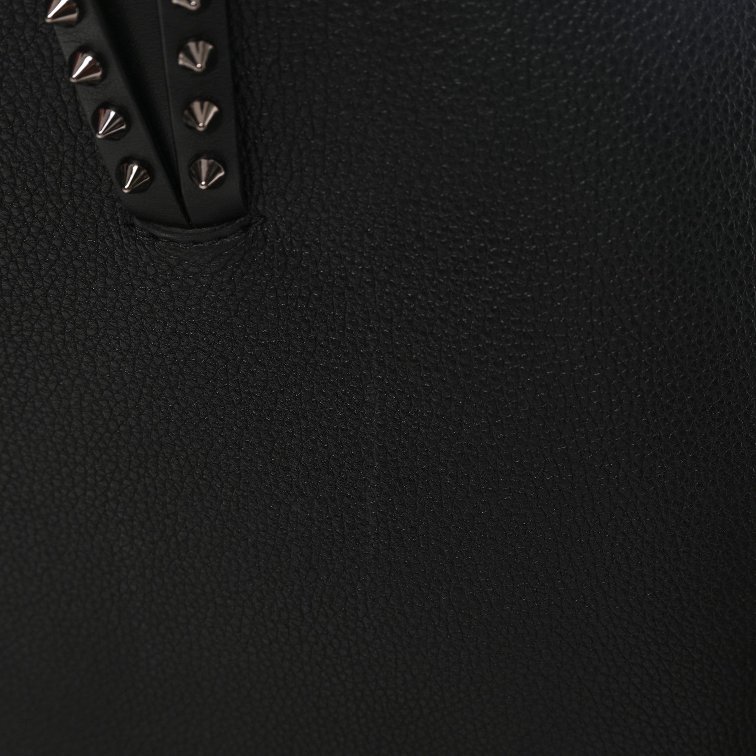 Calfskin Spikes East West Cabata Tote Black