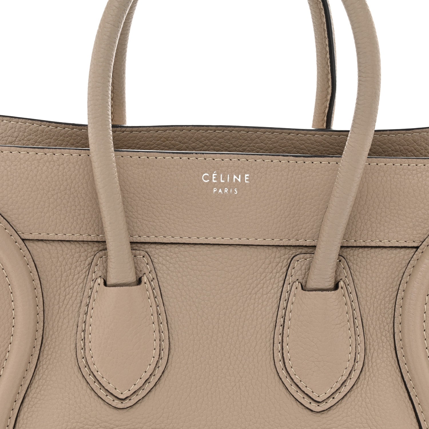Drummed Calfskin Micro Luggage  Dune