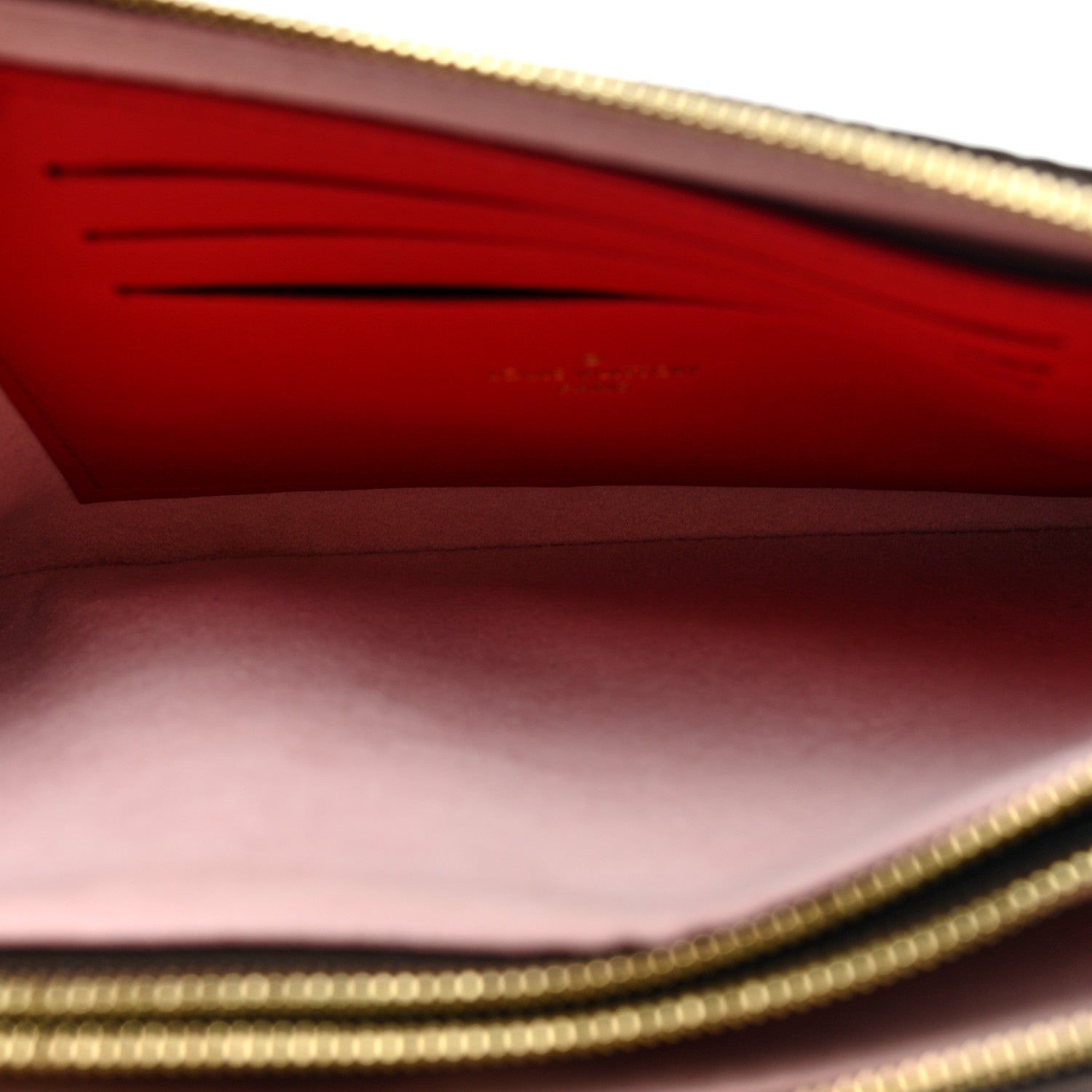 Monogram Blooming Flowers Double Zip Pochette