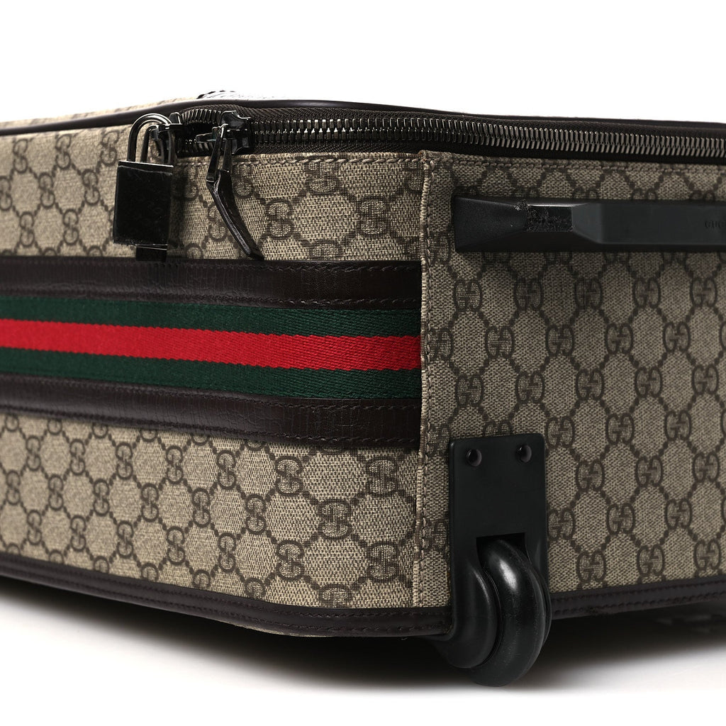GG Plus Monogram Small Web Trolley Brown
