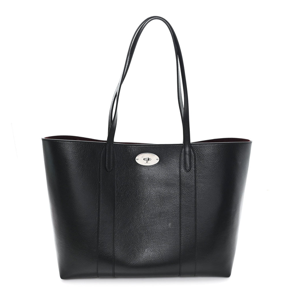 High Shine Grain Bayswater Tote Black