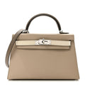 Epsom Tri-Color Mini Kelly Sellier 20 Trench Craie Etoupe