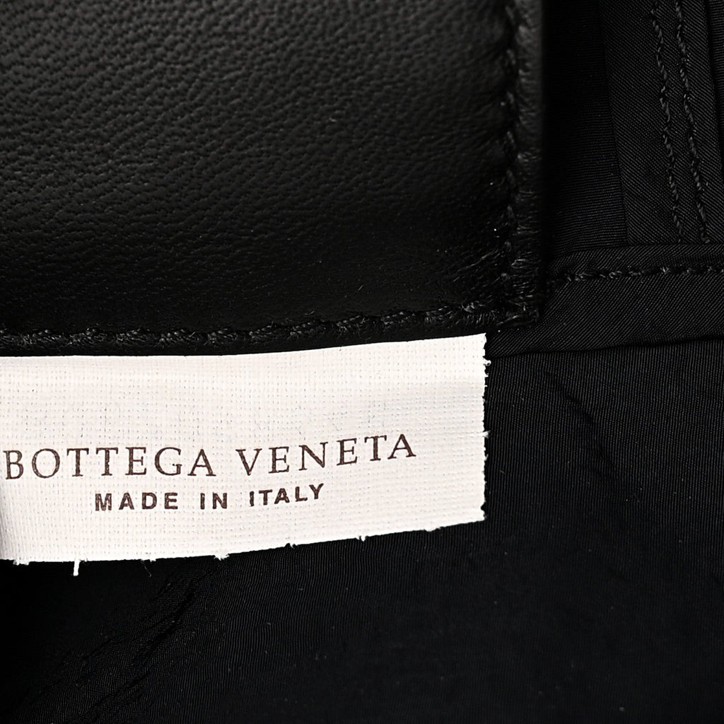 Nappa Nylon Intreccio Packable Backpack Black