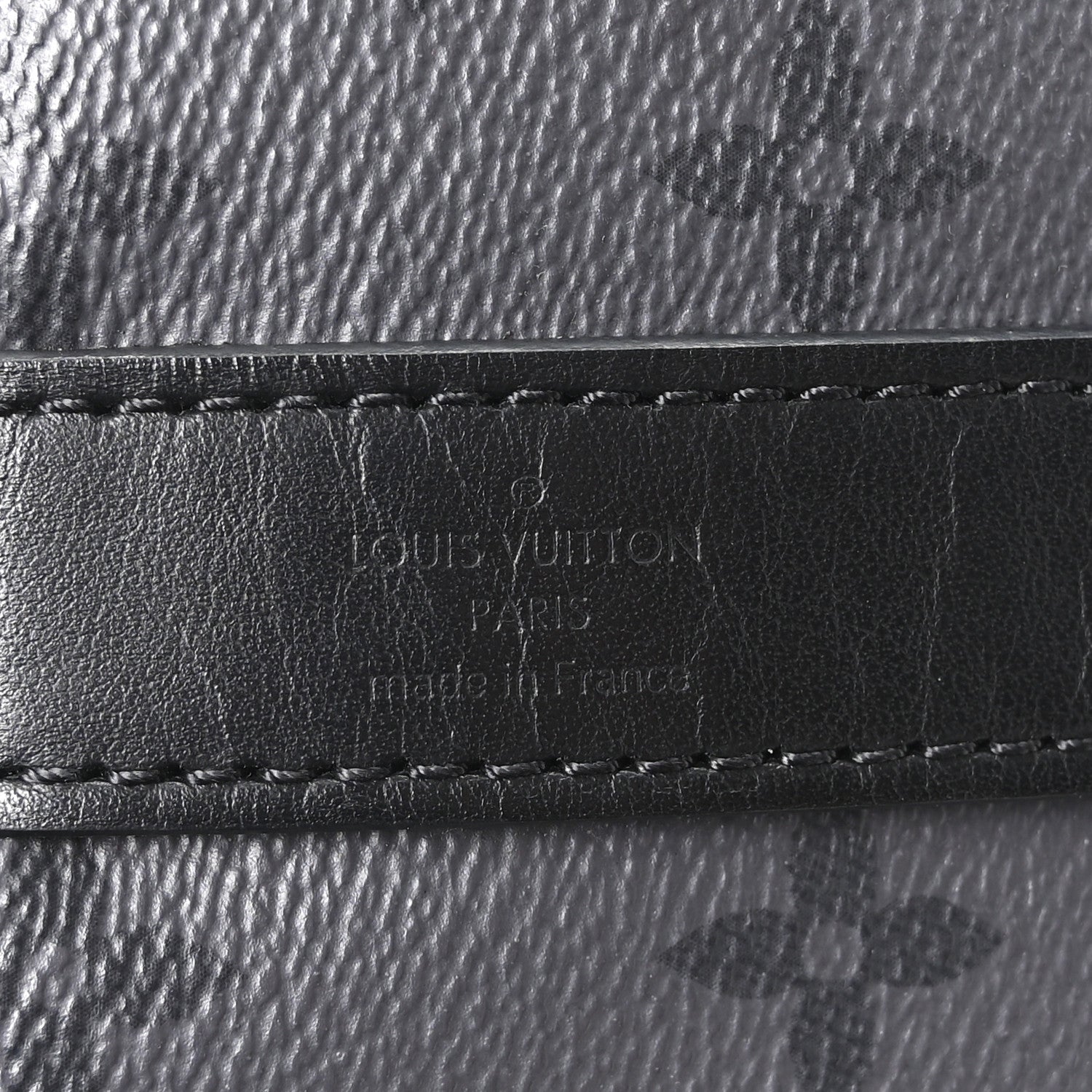Reverse Monogram Eclipse Keepall XS Black