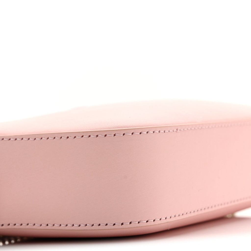 Dollar Calfskin Enamel Monochrome Super Mini GG Marmont Chain Shoulder Bag Light Pink Blue
