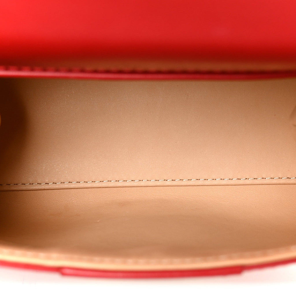 Box Calfskin Mini Brillant Satchel Red