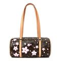 LV X TM Monogram Cherry Blossom Papillon Sakura Brown