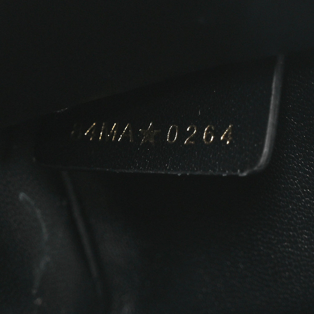 Calfskin Graffiti Printed Miss Dior Flap Black White