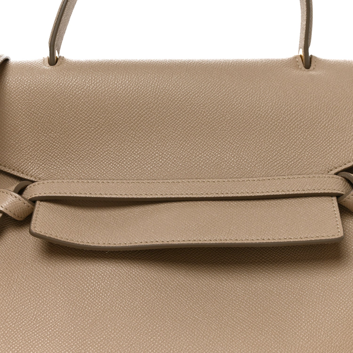 Grained Calfskin Nano Belt Bag Light Taupe