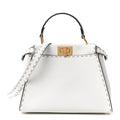 Cuoio Romano Selleria Mini Peekaboo Iconic Satchel White