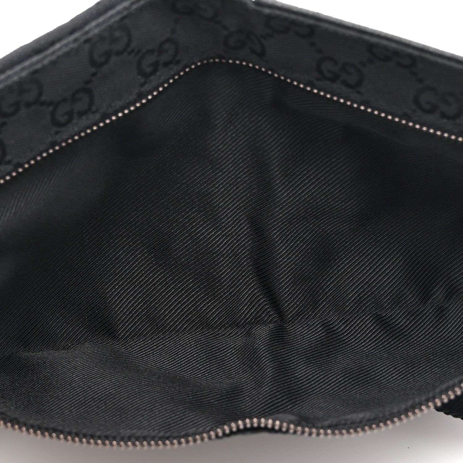 GG Monogram Double Pocket Belt Bag Black