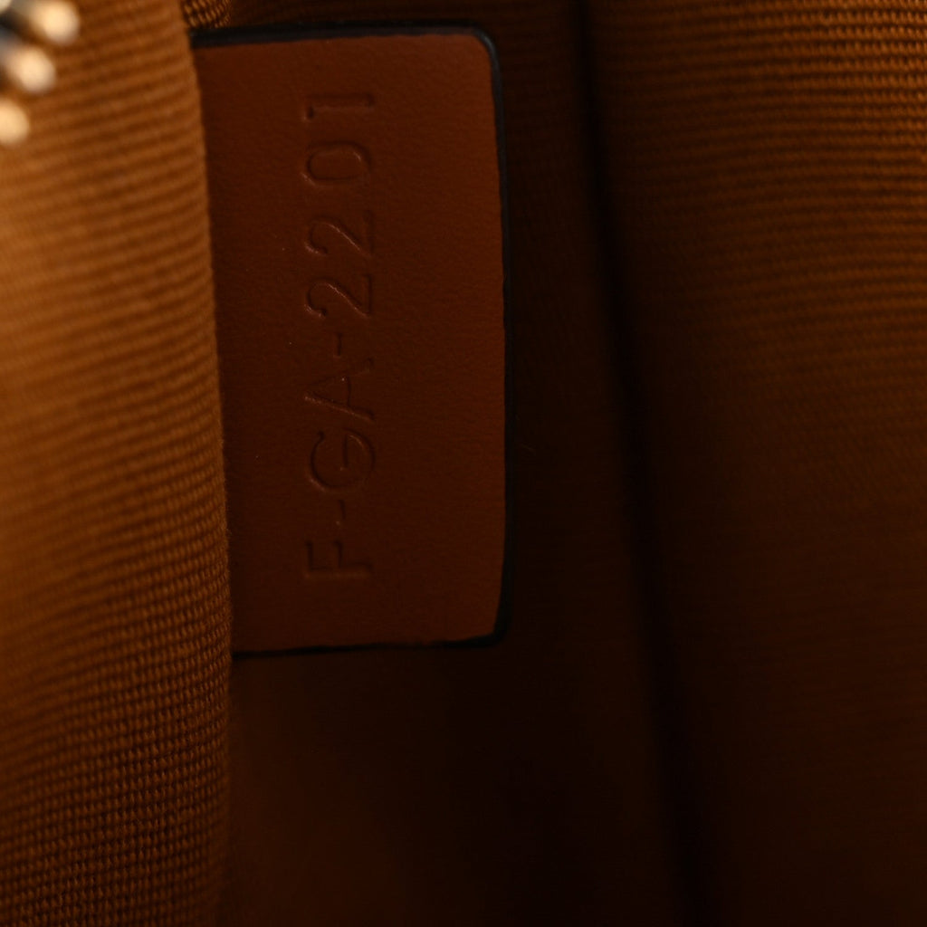 Triomphe Canvas Calfskin Ava Shoulder Bag Tan