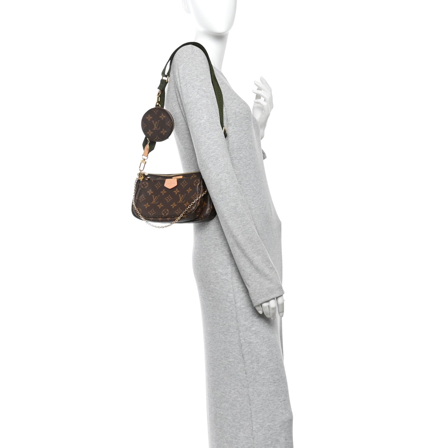Monogram Multi Pochette Accessories Kaki Kaki