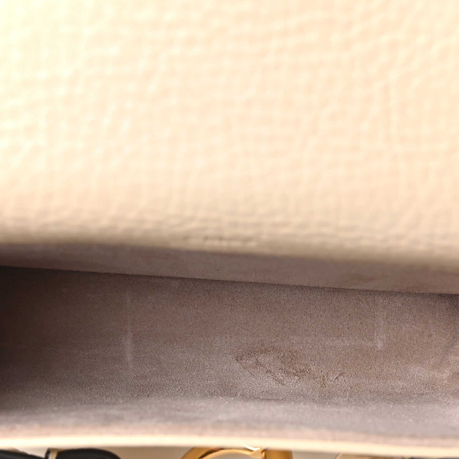 Calfskin Mini Cape Crossbody Sweet Beige