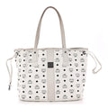 Visetos Medium Liz Reversible Shopper Tote White