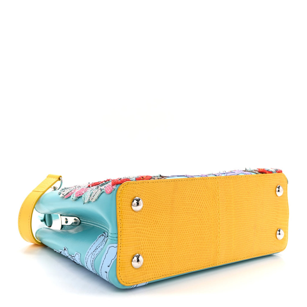 Calfskin Lizard Artycapucines Tschabalala Self PM Multicolor