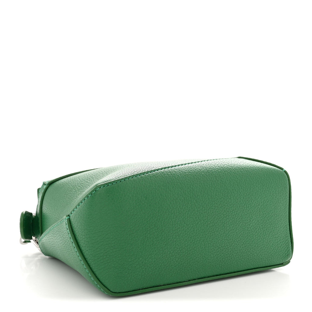Calfskin Small Puzzle Edge Bag Tropical Green