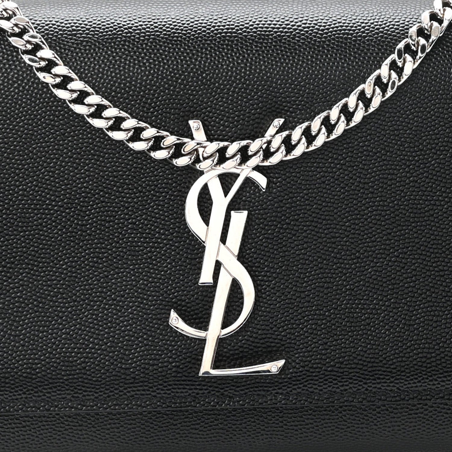 Grain De Poudre Small Monogram Kate Satchel Black