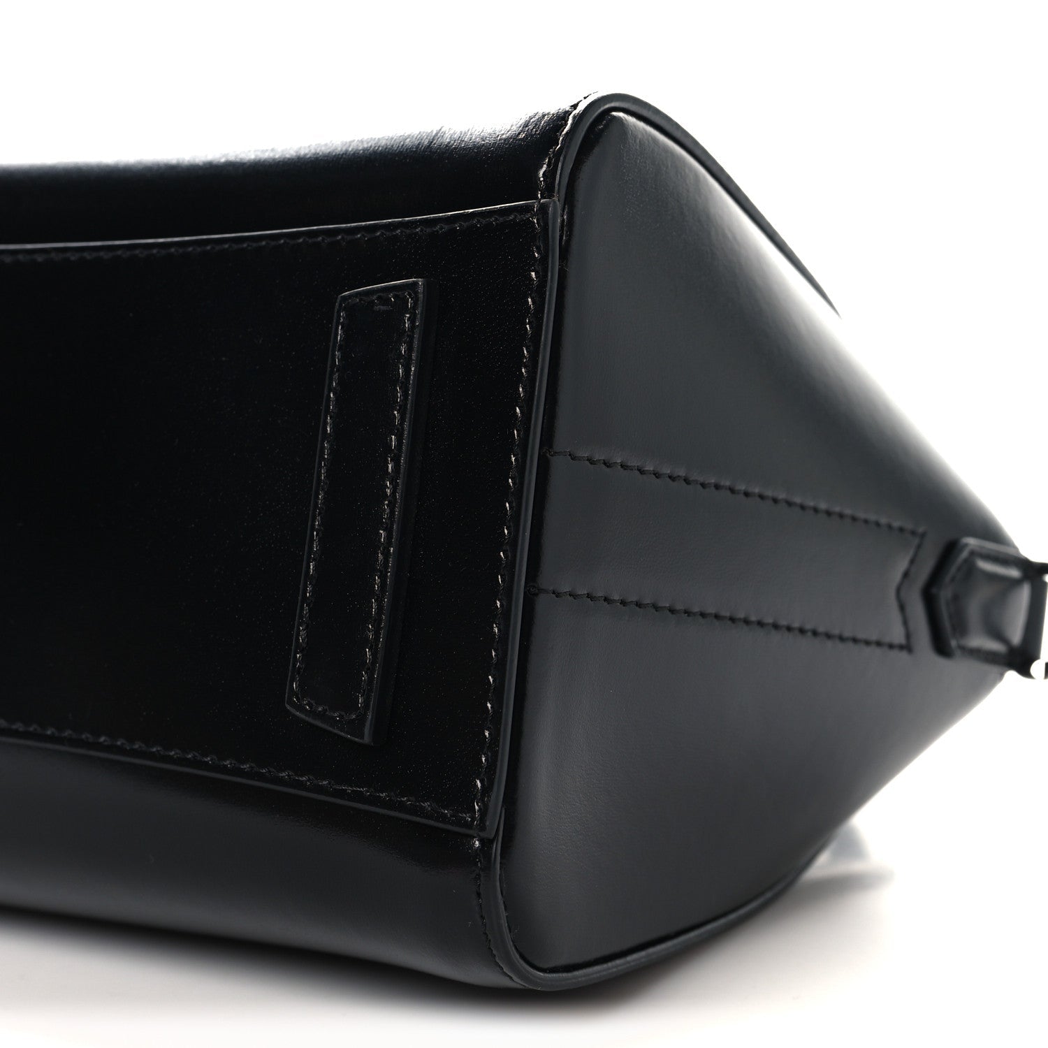 Shiny Lord Calfskin Mini Antigona Black