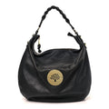 Soft Spongy Calfskin Large Daria Hobo Black