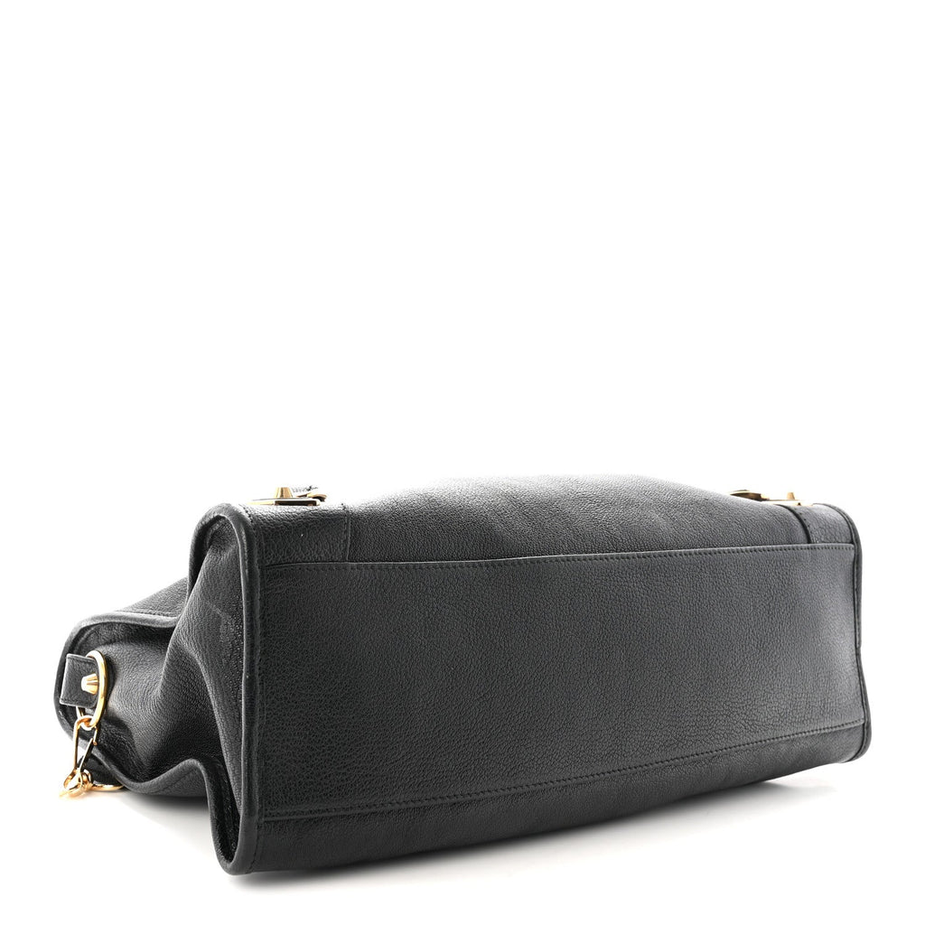 Chevre Gold Metallic Edge Hardware City Black