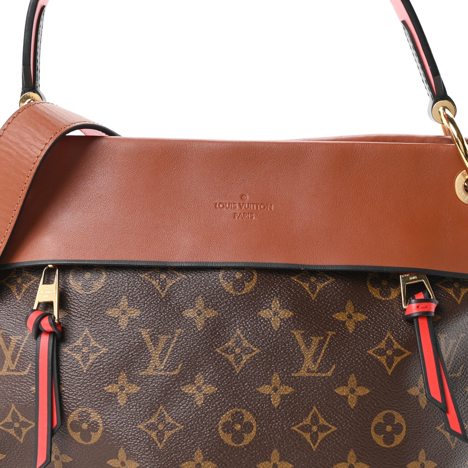Monogram Tuileries Besace Caramel Rouge
