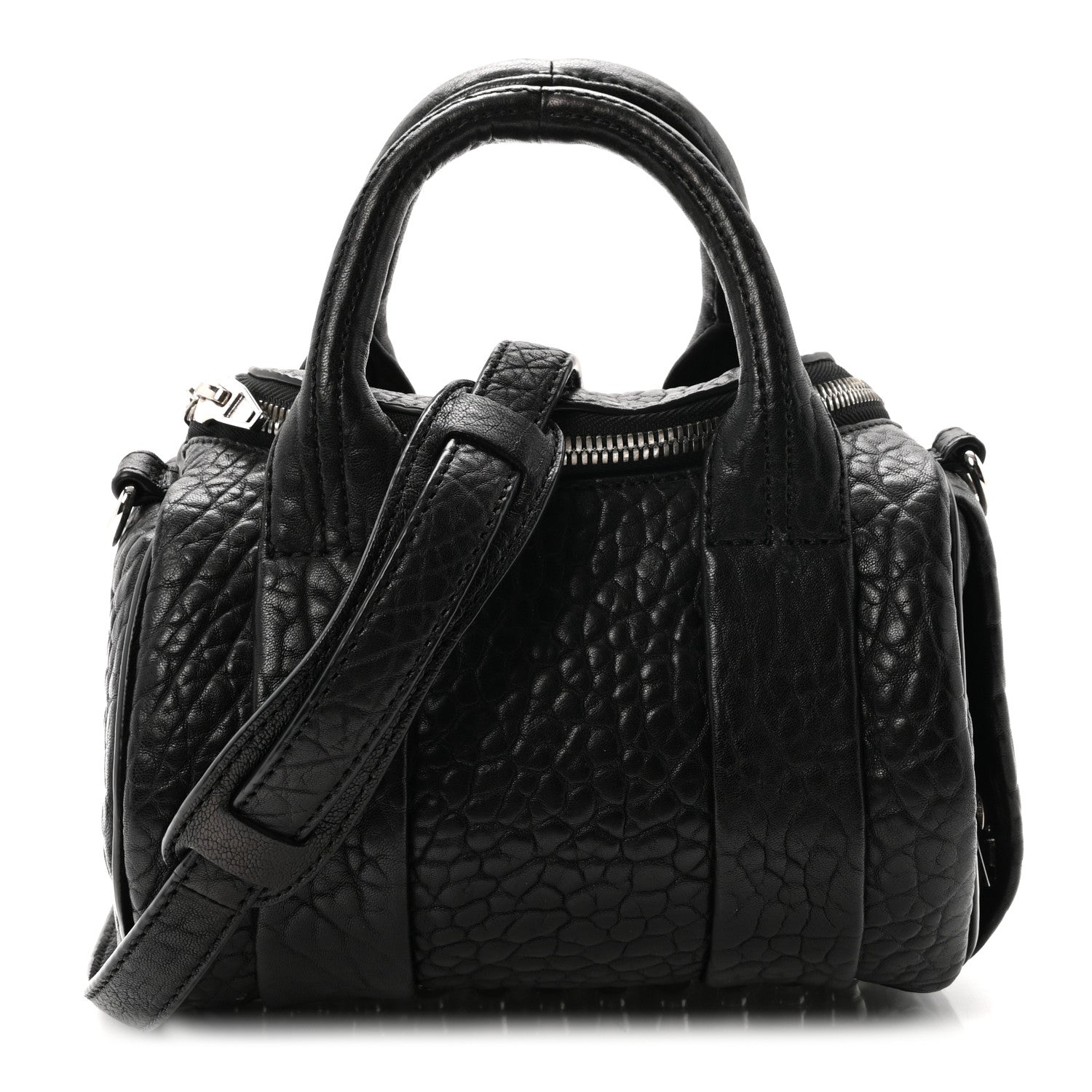 Pebbled Lambskin Mini Rockie Black Rhodium Hardware Black Rhodium Hardware