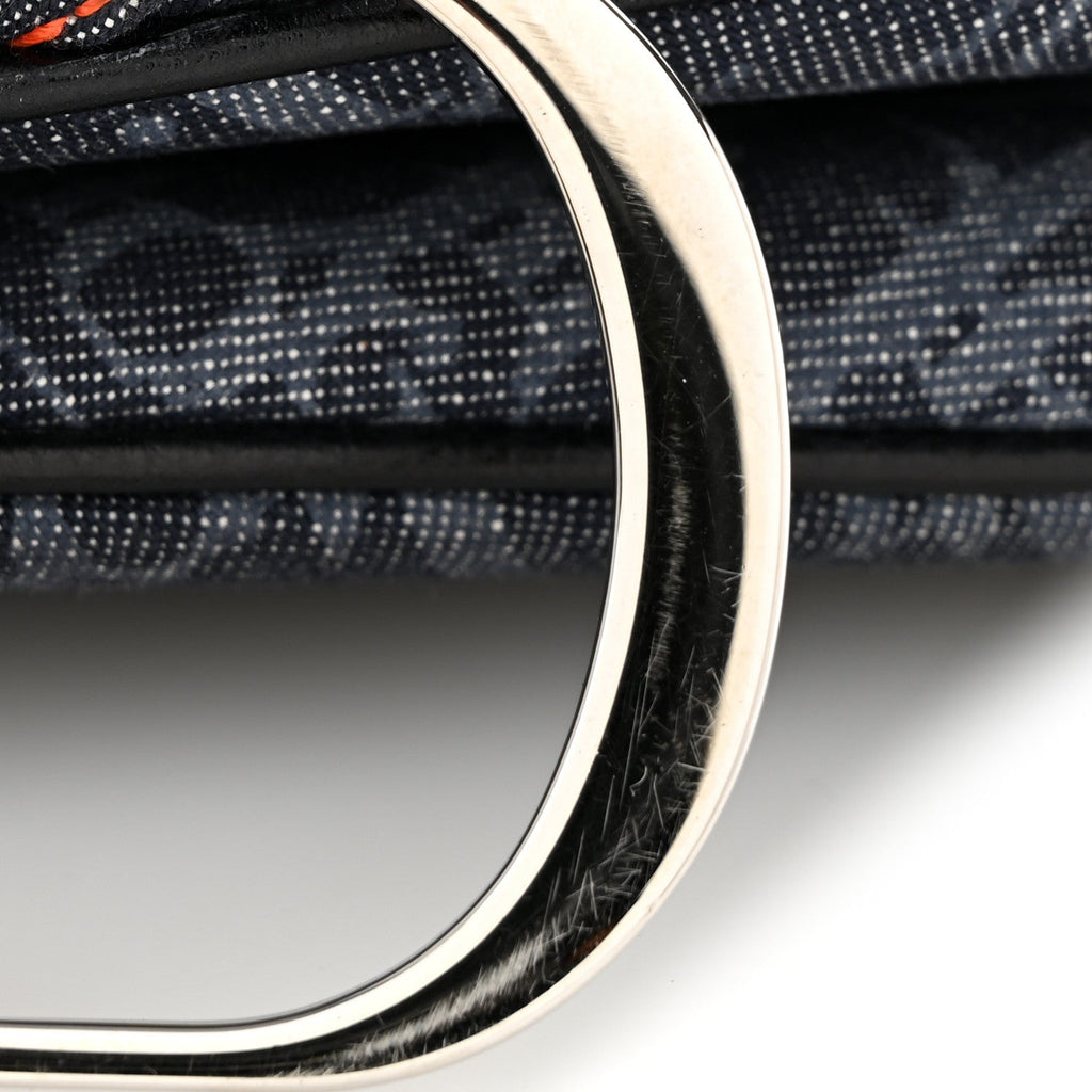Denim Monogram Flight Saddle Bag